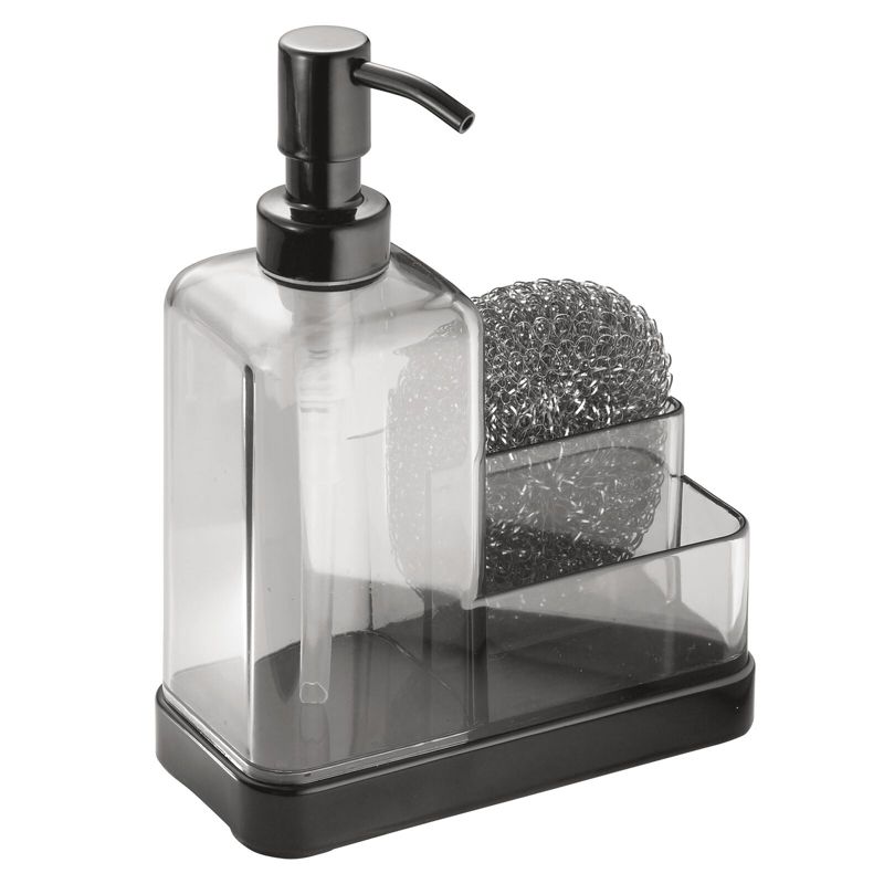 mDesign Plastic Kitchen Sink Countertop Hand Soap Dispenser, 4 of 8
