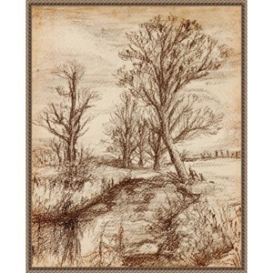 Amanti Art 23"x28" Forest View II by Melissa Wang Framed Canvas Wall Art Print - 1 of 4