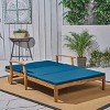 PAGED Patio Chaise Lounge Wooden Adjustable Recliner with Armrests Modern Lounge Chair for Garden, Poolside - 2 of 4
