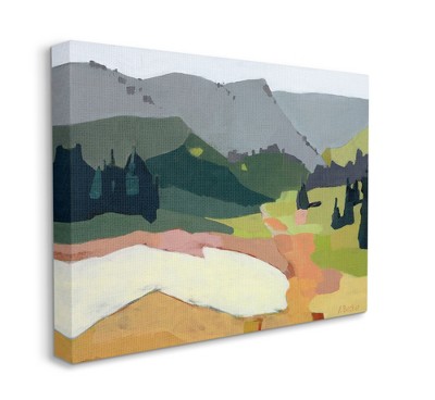 Stupell Industries Winter Thawed Abstract Snow Mountain Landscape
