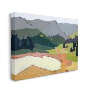 Stupell Industries Winter Thawed Abstract Snow Mountain Landscape - 1 of 4