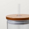 21oz Glass Tumbler with Wooden Lid - Hearth & Hand™ with Magnolia - 4 of 4