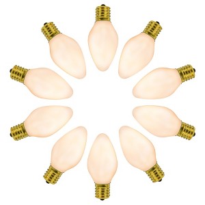 Novelty Lights Multicolor C7 LED RetroGlo Christmas Replacement Bulbs 25 Pack - 1 of 4
