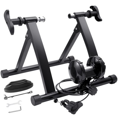 VEVOR Bike Trainer Stand, Magnetic Stationary Bike Stand for 26"-29" Wheels, 8 Resistance Settings, Low Noise Motor, Protable