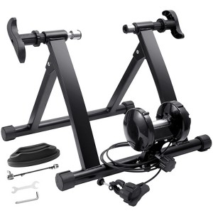 VEVOR Bike Trainer Stand, Magnetic Stationary Bike Stand for 26"-29" Wheels, 8 Resistance Settings, Low Noise Motor, Protable - 1 of 4