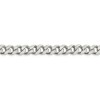 Black Bow Jewelry Men's 9mm, Sterling Silver Solid Flat Curb Chain Bracelet - 2 of 4