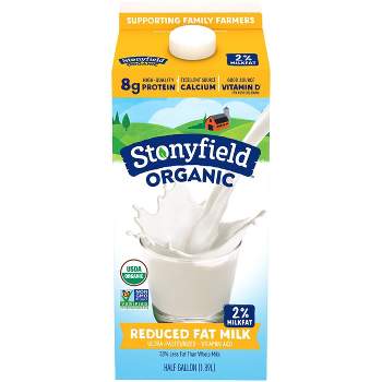 Stonyfield Organic 2% Milk - 0.5gal
