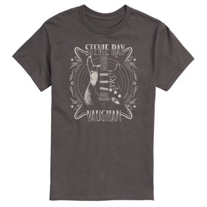 Men's - Stevie Ray Vaughan - Blues Rock Music Guitar Short Sleeve Graphic T-Shirt - 1 of 4