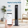 R.W.FLAME Smart Tower Fan with WiFi Connection, 25ft/s Bladeless Floor Fan, 5 Speeds, Quiet Cooling Fan with Remote, Oscillating for Bedroom, Home - 2 of 4