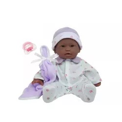 JC Toys La Baby 11" Baby Doll - Purple Outfit