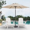 Hyleory 7.5' Sunbrella with 6 ribs,Hyleory Tilt Market Patio Umbrella with Oval Ribs Iron Pole, Sturdy and Adjustable - 2 of 4