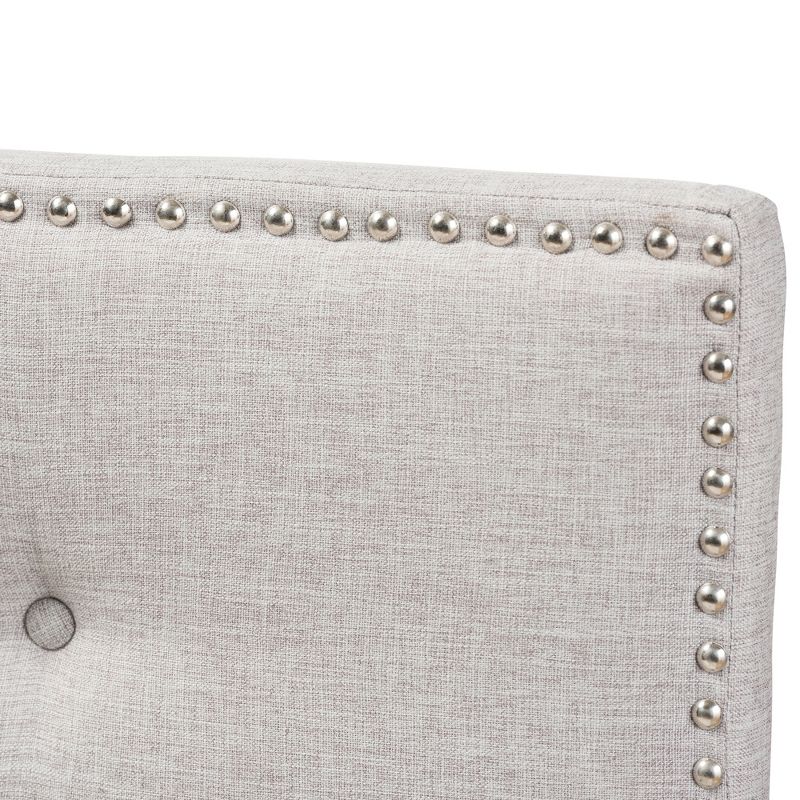 Windsor Modern and Contemporary Fabric Upholstered Headboard Beige - Baxton Studio, 4 of 8