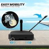 Crestlive Products 150LBS Capacity Water & Sand Fillable Mobile Umbrella Base Heavy Duty Market Stand for Patio with 3 Wheels Black - 4 of 4