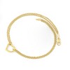 Ross-Simons 14kt Yellow Gold 2-Strand Heart Center Anklet Size 10 - 2 of 4