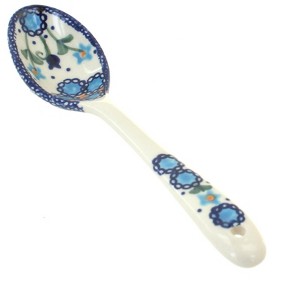 Blue Rose Polish Pottery 65 Vena Soup Spoon - 1 of 1
