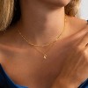 Dainty Gold or Silver Plated Initial Choker: Layered Letter Pendant Necklace for Women & Teens, Personalized Stackable Gift - 2 of 4