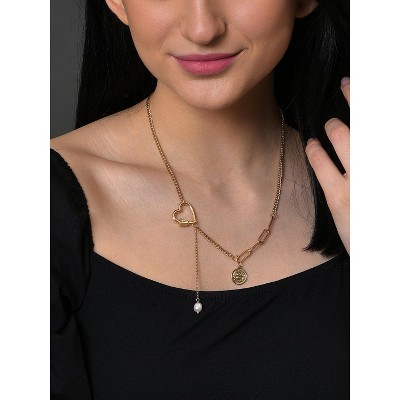 SOHI Women's Gold Link Chain Necklace