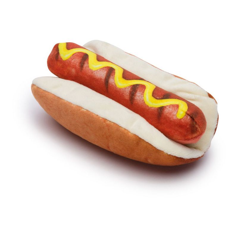 fabdog Foodie Plush Squeak Food-Themed Dog Toys - Hot Dog, 2 of 3
