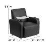 Flash Furniture LeatherSoft Guest Chair with Tablet Arm, Chrome Legs and Cup Holder - image 4 of 4