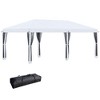 Gulches 10' x 20' Pop Up Canopy Tent with Netting, Heavy Duty Instant Sun Shelter for Outdoor Parties, Garden & Patio, Includes Carry Bag, Cream White - 3 of 4
