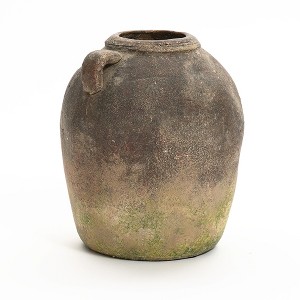 LuxenHome Rustic Ginger Root Brown Terracotta 11-Inch Tall Indoor and Outdoor Jug Vase - 1 of 4