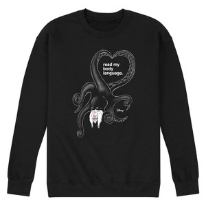Men's - Disney Villains - Read My Body Language Ursula Graphic Fleece Sweatshirt - 1 of 4
