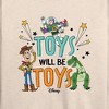 Women's - Disney - Toys Will Be Toys Lightweight French Terry Wide Neck Long Sleeve Shirt - 2 of 4