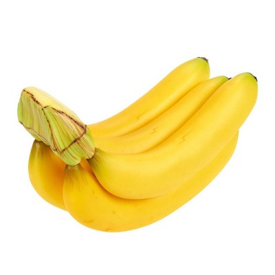 Juvale Plastic Artificial Bananas Fake Faux Fruit for Home Kitchen Decor, Yellow, 7 x 5.5 x 3.5 inches