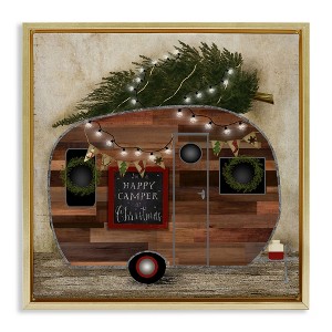 Stupell Industries Happy Camper At Christmas, 18" x 18" - 1 of 4