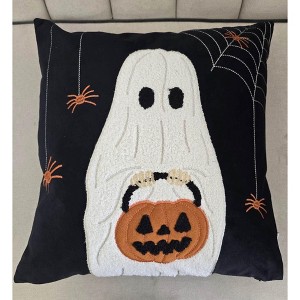Sapphtopaz Decorative Halloween Throw Pillows, Bed Pillows with Insert, Single Piece Stylish Accent Lumbar Pillows for Bed & Couch - 1 of 4