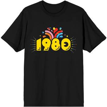 Pac-Man 1980 Arcade Celebration Men's Black T-shirt