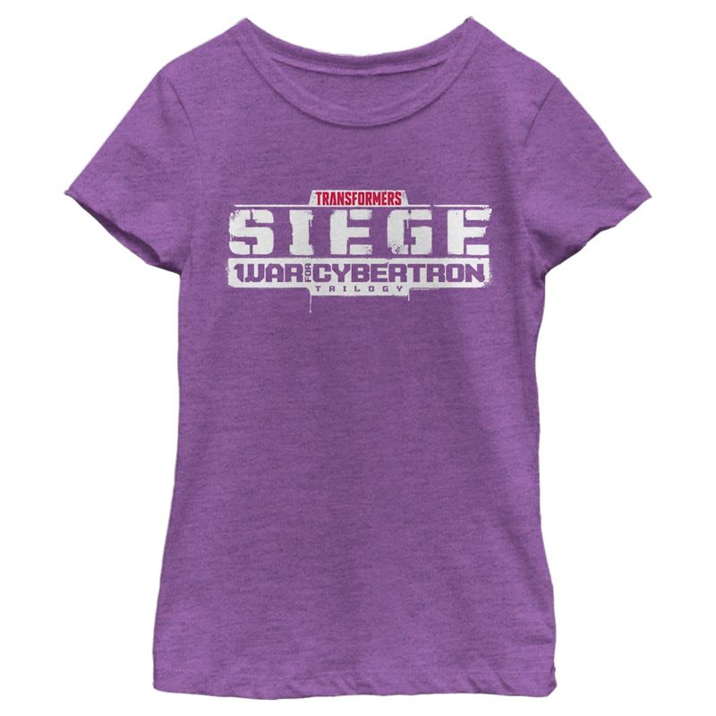Girl's Transformers Siege Logo T-Shirt, 1 of 5