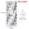 Every Day is Christmas Round 50ct 2.24"/57mm Shatterproof Christmas Tree Ornaments Set, Christmas Tree Balls Decoration - 2 of 4