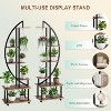 6 Tier Tall Plant Stand Shelf, Indoor Metal Plant Stands for Multiple Plants, Half Moon Tiered Plants Shelf Rack, Sturdy Circle Tiered Display Holder - 3 of 4