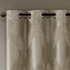 MAYEERTY Ogee Knitted Jacquard Total Blackout Curtain Panel(Only 1 Pc Panel) - 2 of 4
