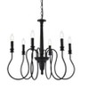 Elegant Lighting Flynx 6 lights pendant in black - 3 of 4