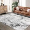 Modern Abstract Accent Rug, Non-Shedding Easy Care Area Rug, Durable Entryway & Living Room Carpet for High Traffic - 2 of 4
