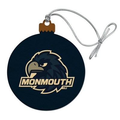 Monmouth University Official Hawks Logo Wood Christmas Tree Holiday Ornament