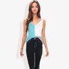Anna-Kaci Women's V-Neck Color Block Sleeveless Sweater Top Lightweight Knit Design - 4 of 4
