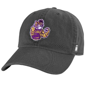 LSU Tiger Dad Cap Adult Dad Cap Charcoal OS - 1 of 4