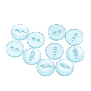 Unique Bargains Round Resin 2-Hole Fish Eye Craft Replacement Sewing Button 10 Pcs - 1 of 4