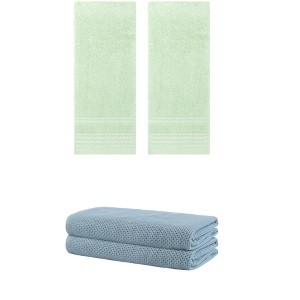 REGALWOVEN Bath Hands Towel Sets For Bathroom, Gym, SPA 2 Pack - 1 of 4
