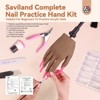 Saviland Acrylic Nails Practice Hand: Flexible, Realistic Mannequin Hand with 240 Nail Tips for Beginners - 2 of 4