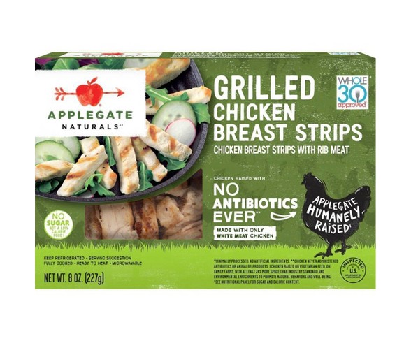 Applegate Natural Grilled Chicken Breast Strips - 8oz