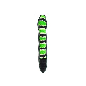 ZippyPaws - Z-Stitch Snake, Extra Tough No Stuffing Dog Toy with Squeaker - Green, Medium - 1 of 3