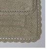 RT Designers Collection Adamo 2 Pieces Premium Cotton Anti Skid Bath Rug Set Taupe - 2 of 3