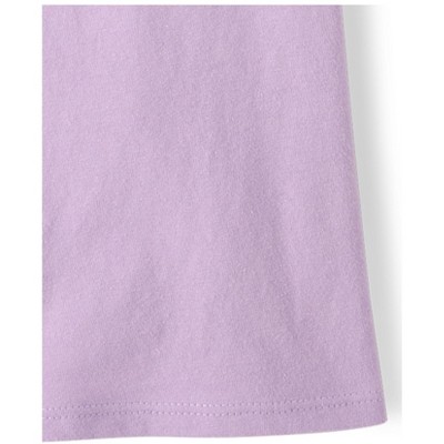 The Children's Place Girls Short Sleeve Ballet Slippers Graphic Tee Purple M (7/8) — фото 4