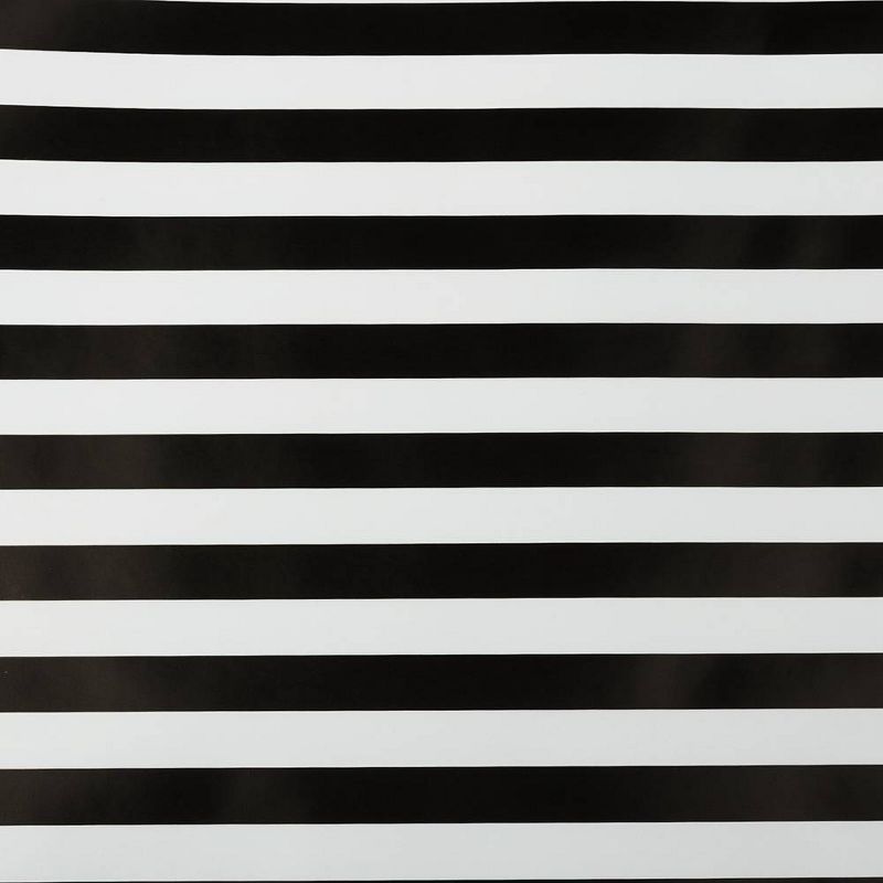 JAM Paper &#38; Envelope 2ct Striped Gift Wrap Rolls Black/White, 5 of 7