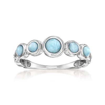 Ross-Simons Larimar Ring in Sterling Silver