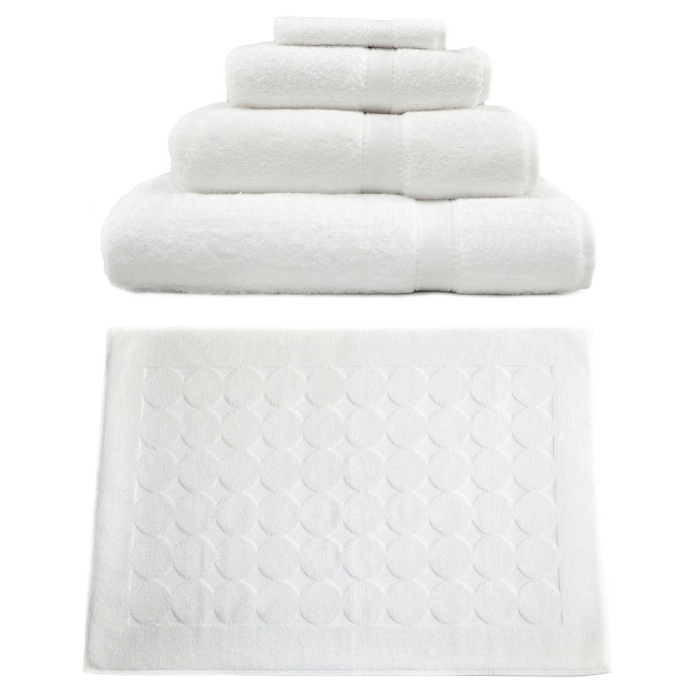 Photos - Towel Terry  Combination 5pc Set White - Linum Home Textiles